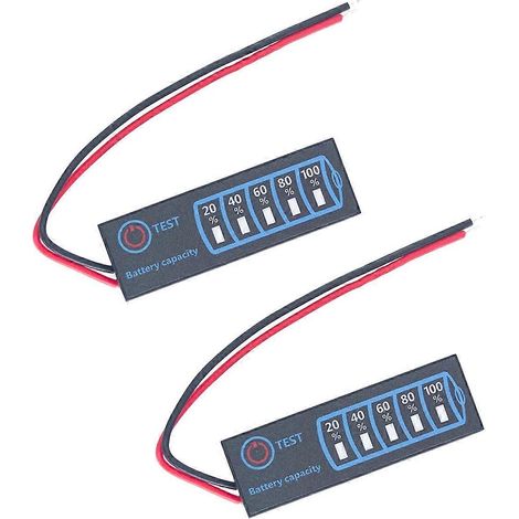 Batteriestandsanzeiger (2 Stück) für ternäre 3S-Lithium-, Lithium-Eisenphosphat- und Bleiakkumulatoren. (1/5)