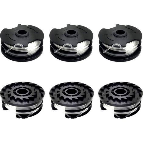 6er-Pack Ersatzfadenspulen für LIDL Parkside Rasentrimmer PRTA 20-Li A1, B2, C3, PRT 550 A1, A3, PRT 300 A1 – 2 x 4 m, 1,6 mm (1/5)