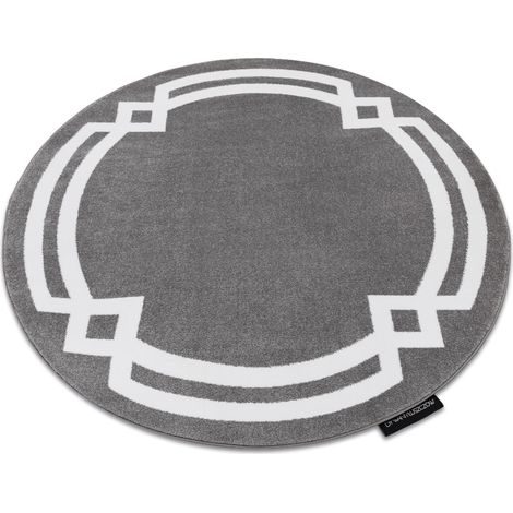Tappeto HAMPTON Lux cerchio grigio grey rotondo 160 cm