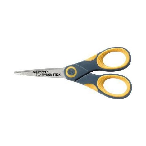 Westcott Schere Titanium Non Stick E-3365000 Softgrip 12,7cm (1/4)