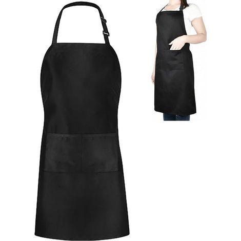 Grembiule da cucina regolabile con 2 tasche. Ideale per la cucina di casa, ristoranti, bar, pasticceria, giardinaggio e barbecue. Prodotto Belle's. (1/5)