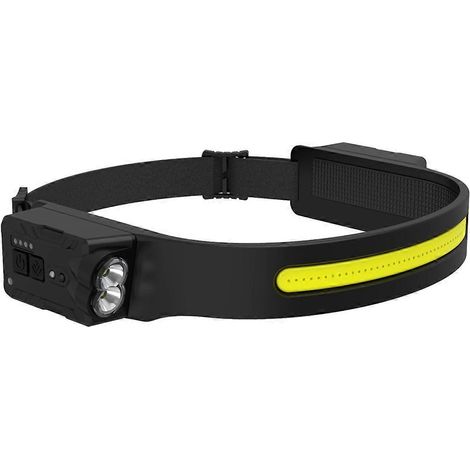 COB-LED-Stirnlampe mit Induktionsfunktion, eingebautem Akku und wiederaufladbarem Akku (1/5)