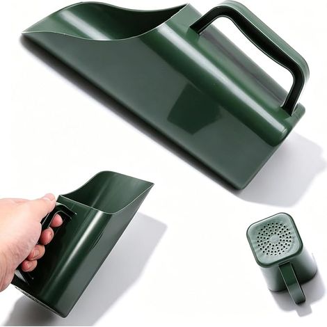 Cet ensemble d'outils de jardinage en 2 pièces comprend une pelle filtrante à trous perforés, une pelle multifonctionnelle adaptée au nettoyage de la terre de plantation du jardin, du substrat d'aquar (1/5)