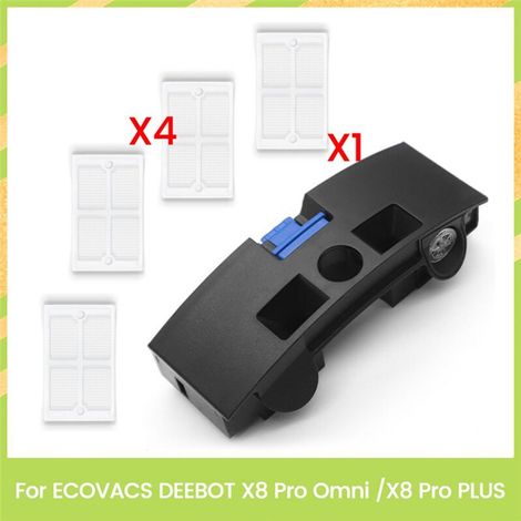Depósito de agua sucia con filtro para aspiradora robot DEEBOT X8 Pro Omni / X8 Pro, 5 unidades de repuesto. (1/2)