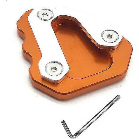 Für KTM 1290 Super Duke GT 2013-2018 Motorrad CNC-gefräste Aluminium-Seitenständerverlängerung mit vergrößerter Auflagefläche – Orange