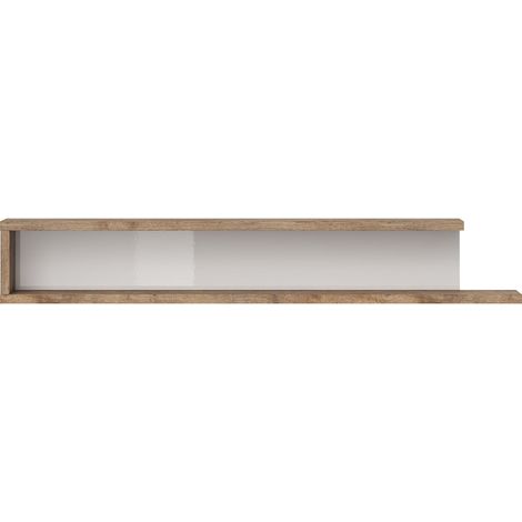 Etagère murale Azior Blanc et Bois (1/5)