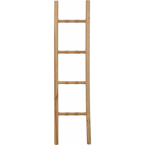Biscottini Bathroom Towel Ladder - Wooden Towel Hanger Ladder - Decorative Wall-Mounted Towel Rack (1/5)