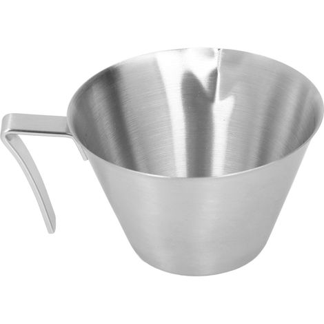Tasse à mesurer le café en acier inoxydable, 100 ml, outil de mesure et de pesée pour les boissons au lait et au thé (1/5)