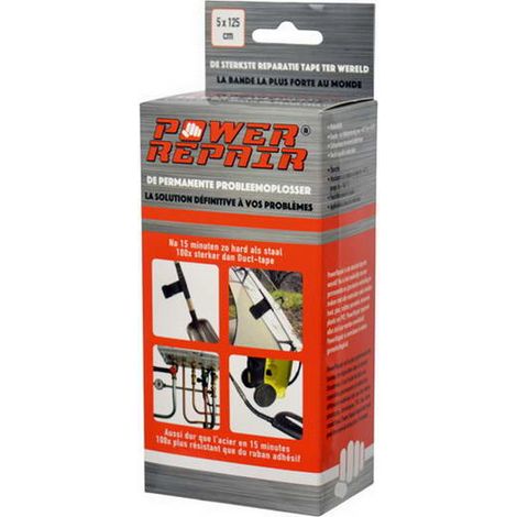 ADHESIF DE REPARATION PERMANENTE TOUS MATERIAUX 5X125CM POWER REPAIR
