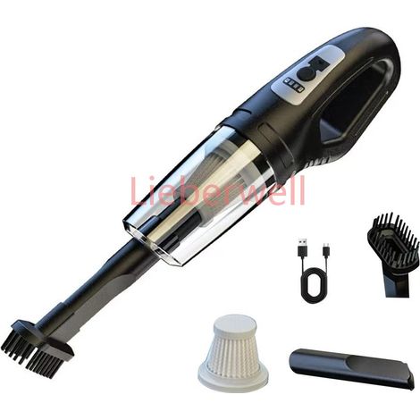Aspirateur à main polyvalent pour voiture, aspiration puissante, Rechargeable, double usage, petit aspirateur sans fil pour voiture et maison,Vacuum Cleaner (1/5)