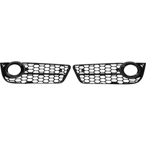 Cache pour optique anti-brouillard - Paire de 2 - Noir brillant ABS - Compatible Audi A5 Coupé Sportback 2008-2011 (1/5)