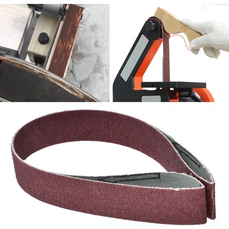 10 courroies abrasives 760x25mm grain 60-180 pour ponceuse à bande, lot de 10, 30x1 pouce (1/4)