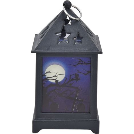 Dekorative Halloween-Laternen, tragbarer, leuchtender Kürbis, flackernde LED-Lampe mit Flammeneffekt, Tischnachtlicht für Bar, Spielzimmer, Burg (warmes Licht, eingebaute Batterie enthalten). (1/5)