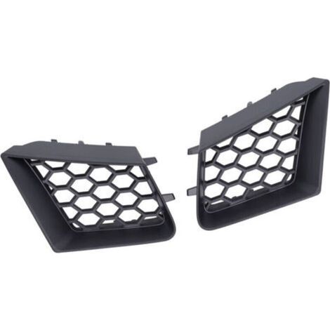 Grille Pare-chocs Supérieure Seat Ibiza/Cordoba 6L 2002-2009 - 2 Pièces Noir Brillant ABS (1/5)