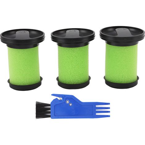 Lot de 3 Filtres Mousse + Brosse pour Aspirateur Gtech Multi MK2, Accessoire Compatible Haute Performance avec Parfum Frais (1/5)