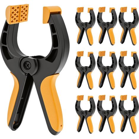 ®® Lot de 8 Grandes Pince a Ressort 17CM, Envergure 70 mm, Force de Serrage 13 kg - Serre-Joints en Nylon Incassable (1/5)