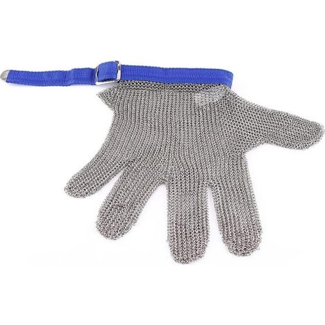 Gants résistants aux coupures, Gants en acier inoxydable résistants aux coupures Les gants en fil d'acier inoxydable 304 s'appliquent à la sculpture sur bois, à la menuiserie et au travail au couteau (1/5)