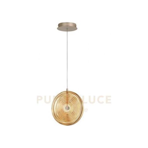 SOSPENSIONE JOKEY PICCOLA AMBRA 1 LUCE LED 3000K 838LM 13W D.30CM