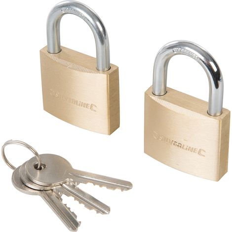 Silverline - Set di lucchetti con chiavi identiche 2 p.zi