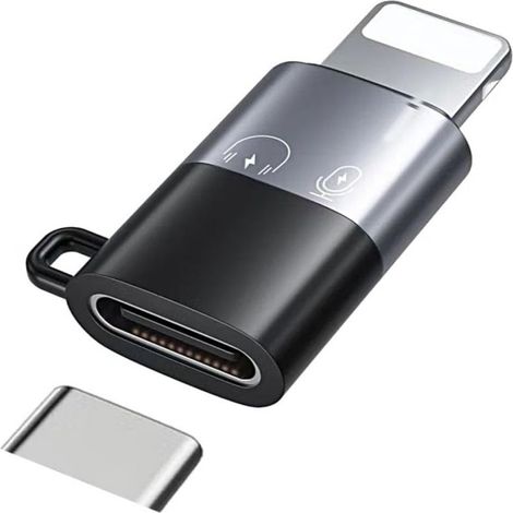Adaptateur Type-C Vers Microphone Sans Fil - Pour iPhone 14 13 12 11 Smartphone PC Récepteur Audio - 1 Pièce (1/5)