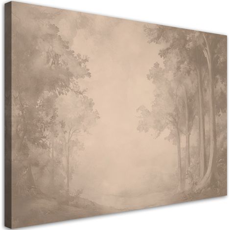 Tableau déco  Chemin dans la forêt 90x60 (1/5)