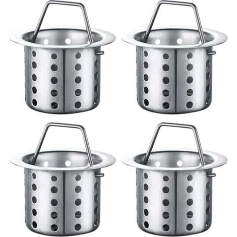 Kitchen sink strainer, set of 4, kitchen sink interceptor filter basket, sink strainer, drain strainer