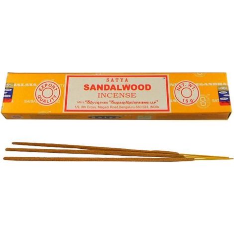 Encens - Nag Champa - Sandalwood - 15 bâtonnets - 15 grammes - Mixte