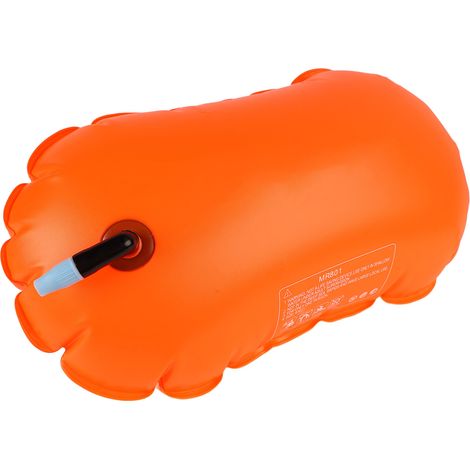 Schwimmboje für offene Gewässer, Schwimmsack zum Schwimmen, Schwimmtraining und Schnorcheln, Farbe: Vitality Orange (1/5)
