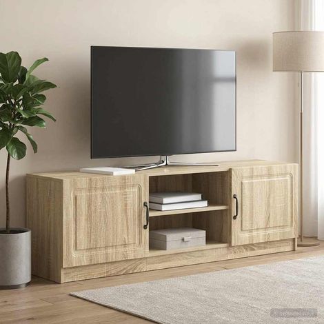 vidaXL Meuble TV Chêne Sonoma 150 x 31 x 47 cm Bois d'ingénierie (1/5)
