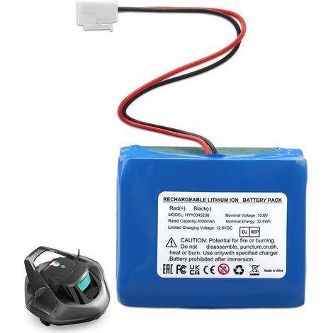 Batterie de Remplacement 10,8 V 3000 mAh, Compatible avec Le Robot Nettoyeur de Piscine SE Scuba SE (X1), Batterie pour Robot Nettoyeur de Piscine sans Fil (1/5)