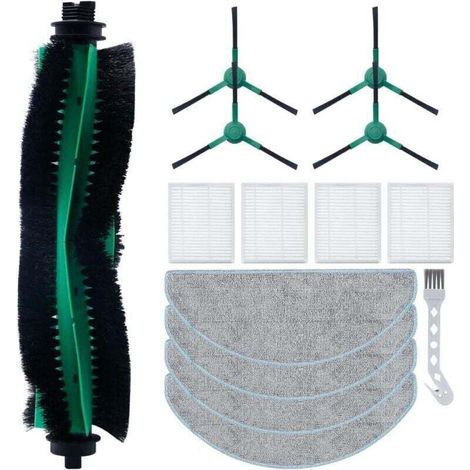 Enowelir accessory set for iRobot Roomba Combo Essential Y0112 Y0110 robot vacuum cleaner with main brush, filters and cleaning cloths--DTEKGAZ