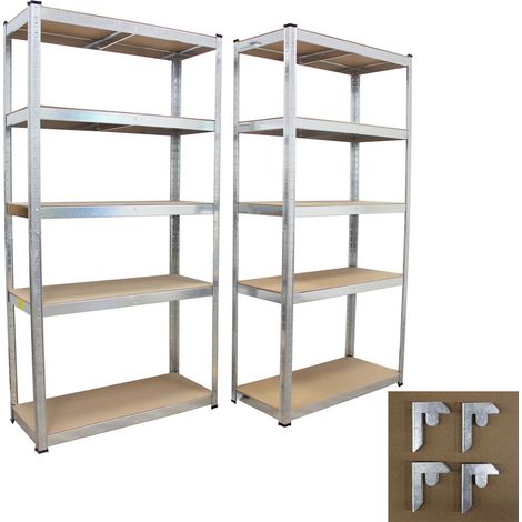 2x Schwerlastregal 180x90x40 cm 875 kg mit 5 Böden je Regal (1/5)