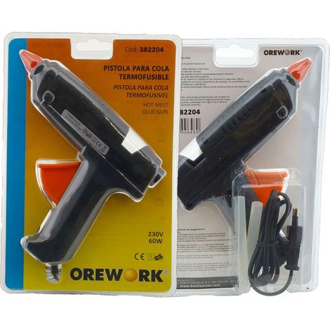 Pistola cola termofusible Orework 60 W CE GS