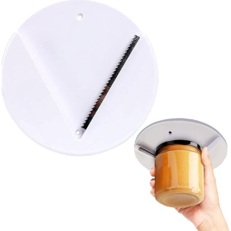 Sous l'armoire ouvre bocal,ouvre bocal sans effort,ouvrez facilement n'importe quelle taille/type de couvercle,adapté aux personnes âgées et aux personnes ayant les mains faibles ou l'arthrite,7pouces