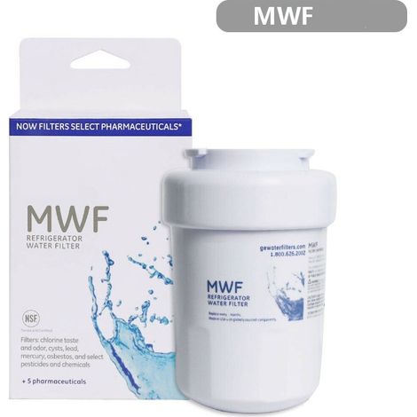 Filtro acqua MWF per frigorifero, filtro interno per frigoriferi General Electric (1/4)