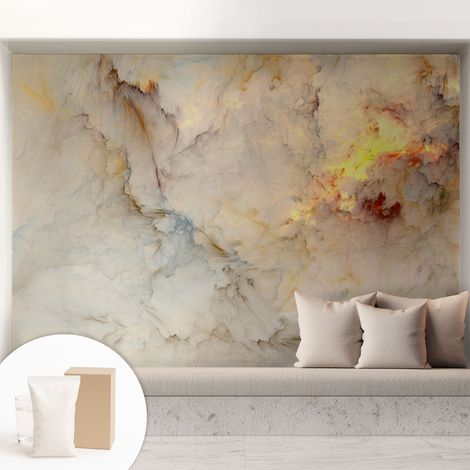 Newroom Tapete Dekorative Vliestapete mit Kleber Modern für Wohnzimmer Schlafzimmer Bunte Landschaft 208x146 cm (1/5)