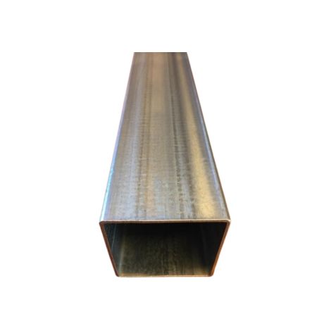 Tube carré acier galvanisé 100x100x3 mm - Longueur 180 cms