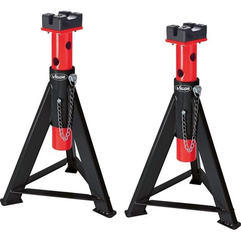 Vigor Unterstellbock-Satz V2648 Tragkraft 6t Hub 370-575mm Gewicht 11 kg / Paar (1/5)