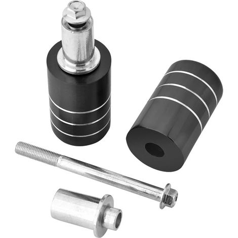 Curseurs de Cadre, Protection contre les Chutes, Accessoires de Moteur, Noir, sans Kits, pour la Plupart des Motos (BLACK) (1/2)