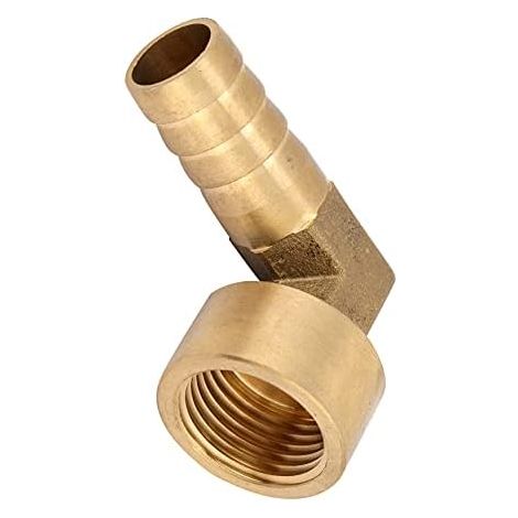 Raccord à Ailettes en Laiton G1/2 Coude 90° Filetage Femelle Étanche pour Air Eau Gaz Inertes 14mm Idéal Systèmes Hydrauliques et Chauffage Sanitaire (1/5)