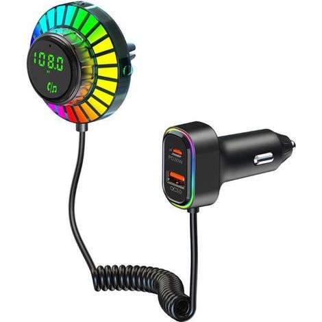 Kit Mains Libres Bluetooth Voiture, Charge Rapide PD 48W, Noir - HAWUJ - Cdiscount - Connectivité Sans Fil Haute Performan... (1/5)