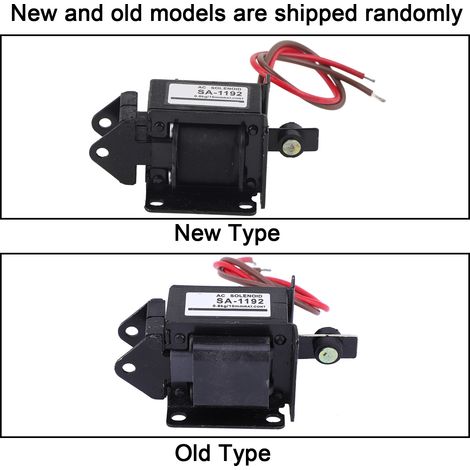 Solenoid-Druckzug-Elektromagnet SA-1192 AC, 220 VAC, 7,8 N, 10 mm Hub. (1/5)