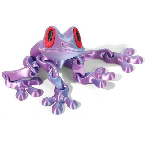 Magnetische, bewegliche Frosch-Schreibtischdekoration – Niedliche, bewegliche Frosch-Dekoration für Kinder und Erwachsene
