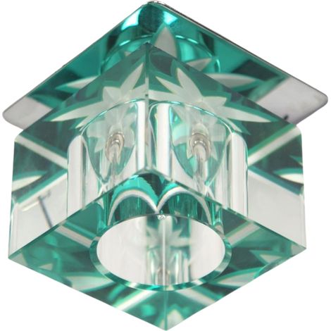 Spot plafond carré chrome vert G4 20W SK-47 Candellux (1/2)