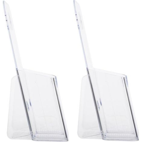 Acrylic Wall Mounted Document Holders A6 Card Stands with
