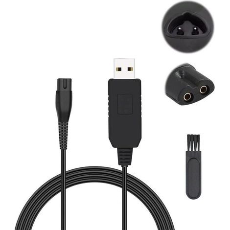 Câble de chargeur 12 V pour rasoir électrique Braun séries 5, 7, 9 et 3, adaptateur de charge de remplacement, cordon d'alimentation compatible avec l'épilateur (1/5)