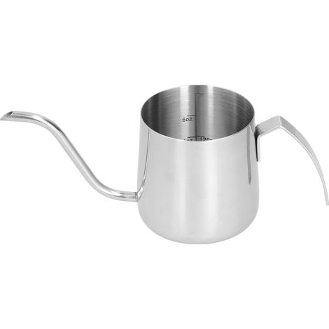 Bouilloire à café en acier inoxydable 304 avec filtre en PTFE et graduation intérieure, 250 ml. (1/5)