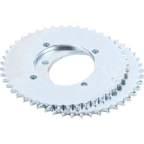 Paire de pignons de chaîne arrière T8F 44T 2,1 pouces pour mini-motos tout-terrain, scooters et quads à essence 43 cc et 49 cc (1/5)