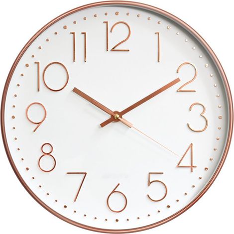 Horloge murale silencieuse à quartz de qualité, sans tic-tac, pour la maison ou le bureau (1/5)