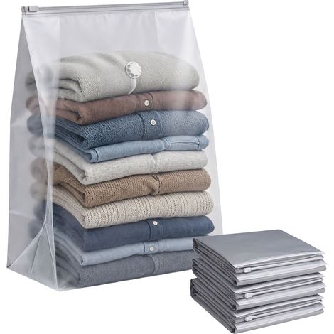 XL-Vakuumbeutel, 100 x 80 cm, Grau, 4er-Pack (1/5)